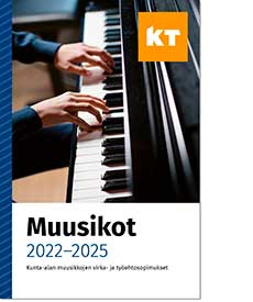 Muusikot 2022-2025 -sopimuskirjan kansi.