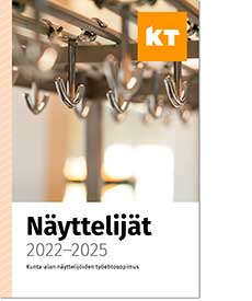 Näyttelijät 2022-2025 -sopimuskirjan kansi.