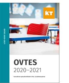 Painetun OVTES-sopimuskirjan 2020-2021 kansi.