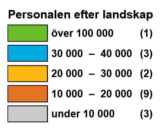 Förklaring för personalen efter landskap 2018