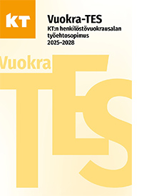 Vuokra-TES 2025–2028 -sopimuksen kansi.