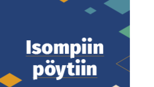 Isompiin pöytiin – KT:n vaiheet 2000–2024 -julkaisun kansi