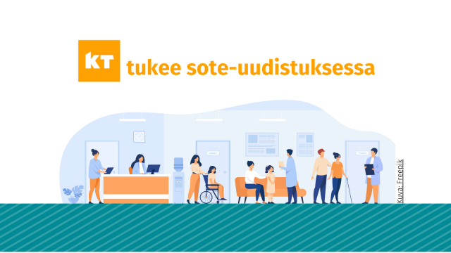 KT tukee sote-uudistuksessa. Vektorikuva: pch.vector / Freepik.