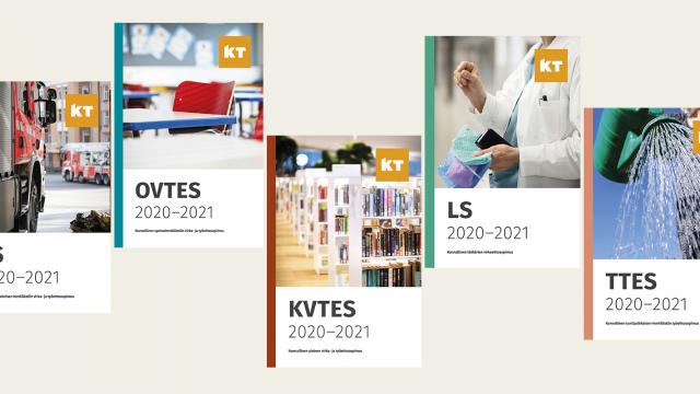 Sopimuskirjojen TTES, KVTES, LS, TS, OVTES 2020-2021kannet 