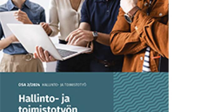 Työn murros hallinto- ja toimistotyössä raportin kansikuva.