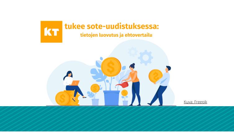 KT tukee työnantajia sote-uudistuksen tietojen luovutuksessa ja ehtovertailussa. Kuva: Freepik.