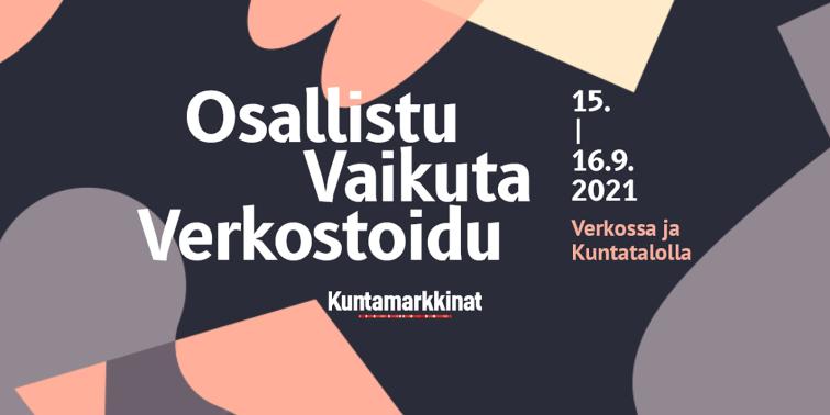 Kuntamarkkinat 15.-16.9.2021 verkossa ja Kuntatalolla