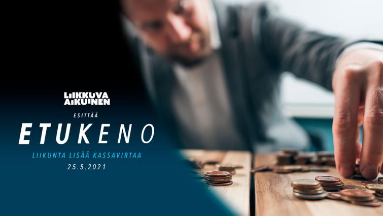 Liikunta lisää kassavirtaa -webinaari järjestetään 25. toukokuuta.
