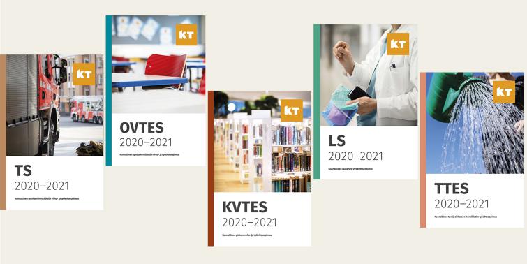 Sopimuskirjojen TTES, KVTES, LS, TS, OVTES 2020-2021kannet 