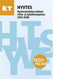 HYVTES 2025-2028, tasopalkat -kirjan kansi.