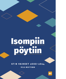 Isompiin pöytiin – KT:n vaiheet 2000–2024 -julkaisun kansi
