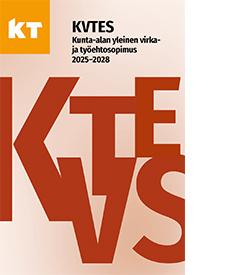 KVTES 2025–2028 -sopimuksen kansi.