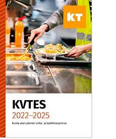 KVTES 2022-2025 -sopimuksen kansi.