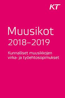 Kunnalliset muusikkojen virka- ja työehtosopimukset 2018–2019 -sopimuskirjan kansi