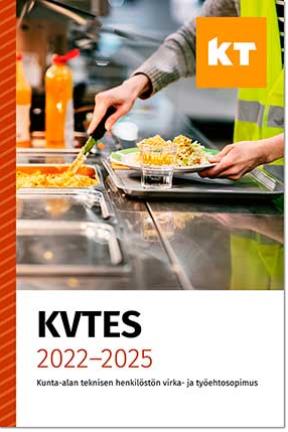 KVTES 2022-2025 -sopimuksen kansi.