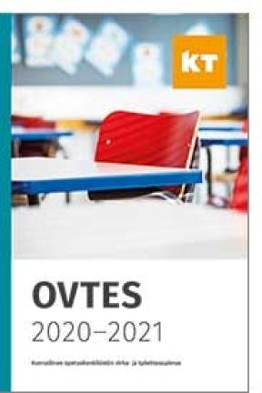 Painetun OVTES-sopimuskirjan 2020-2021 kansi.