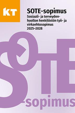 SOTE-sopimuksen 2025–2028 kansi.